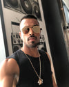 Hardik Pandya Stylish Square Metal Frame Sunglasses For Men And Women-SunglassesCraft