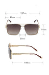 new Collection Of Steampunk Metal Square Sunglasses Men And Women-SunglassesCraft