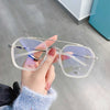 Oversized Titanium Glasses Acetate Anti-Blue Pilot Glasses Frame For Unisex
