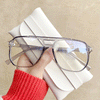 Trendy Retro Big Frame Sunglasses For Unisex-SunglassesCraft