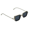 Black And Silver Retro Square Sunglasses  For Men And Women-SunglassesCraft