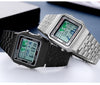 Top Luxury Fashion Sport Alarm Clock 3Bar Waterproof Stainless Steel Strap Digital Watch