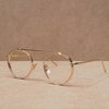 Retro Round Gold Transparent Sunglasses For Men And Women-SunglassesCraft