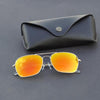 Raees Gold And Orange Mercury Square Sunglasses For Men And Women-SunglassesCraft
