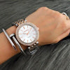 CONTENA Fashion Luxury Silver Stainless Steel Women Watch-SunglassesCraft