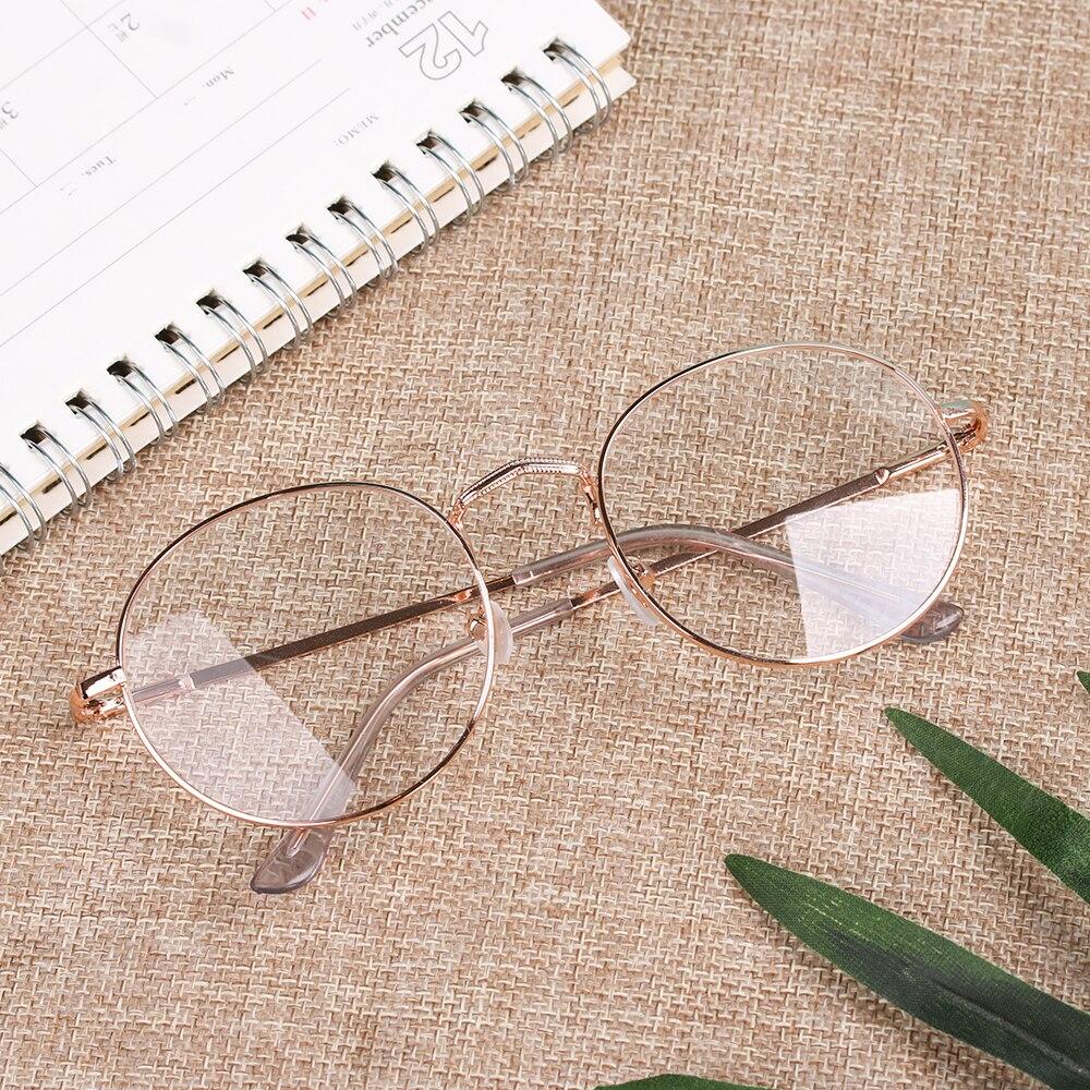 New Fashion Eyeglasses Round Metal Frame Reading Glasses Eyewear