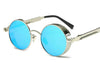 Vintage Retro Polarized Round Steampunk Sunglasses -SunglassesCraft