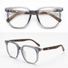 Transparent Glasses Frame Square Clear Lens Wood For Men And women Sunglasses-SunglassesCraft