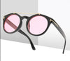 Round Luxury Brand Designer Vintage  Colored Pink Punk Sunglasses For Men And Women- SunglassesCraft