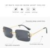 Vintage Rimless Metal Frame Outdoor Sunglasses For Men And Women-SunglassesCraft
