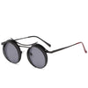 Fashion Steampunk Round Sunglasses For Unisex-SunglassesCraft
