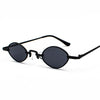 Small Oval Metal Frame Trendy Sunglasses For Men And Women-SunglassesCraft