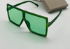 2021 NEW Fashion Square Luxury Brand Big Black Mirror Sunglasses For Men And Women-SunglassesCraft