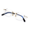 Acetate Metal Small Square Eyeglasses For Unisex-SunglassesCraft