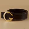 Luxury G-Shape Leather Belt For Men-SunglassesCraft
