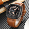 New Quartz Sports Leather Belt Wrist Watch For Men- SunglassesCraft
