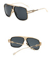 Designer Square Metal Frame Retro Sunglasses For Men And Women-SunglassesCraft