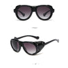 Stylish Leather Frame Round Candy Sunglasses For Men And Women-SunglassesCraft