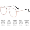 New Hexagon Eyeglasses Frame Reading Glasses Eyewear Men and Women - BRANDEDBABA