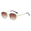Retro Oval Metal Frame Gradient UV400 Driving Fashion Sunglasses For Men And Women-SunglassesCraft
