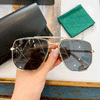 Trendy Pilot Oversized Sunglasses For Unisex-SunglassesCraft