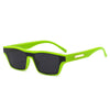 Fashion Cat Eye Colorful One Piece Vintage Green Orange Shades Sunglasses For Men And Women-SunglassesCraft