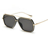 Vintage Black Square Metal Frame Sunglasses For Men And Women-SunglassesCraft