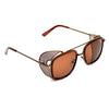 Square Brown And Brown Sunglasses For Men And Women-SunglassesCraft