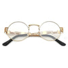Buy Vintage fashion steampunk glasses round circle metal frame