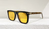Beckham Style Acetate Square Rectangular Sunglasses For Unisex-SunglassesCraft