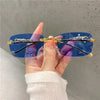 Vintage Rimless Designer Fashion Sunglasses For Unisex-SunglassesCraft