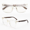 Transparent Glasses Frame Square Clear Lens Wood For Men And women Sunglasses-SunglassesCraft
