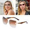 2021 New Vintage Style Rimless Fashion Cat Eye Sunglasses For Men And Women-SunglassesCraft