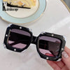 2020 Italian Big Frame Square Crystal Diamond Sunglasses For Unisex-SunglassesCraft