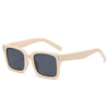 Fashionable Square Trending Retro Rivets Decoration Jelly Shades Sunglasses Men Women-SunglassesCraft