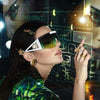 2021 New Luxury Brand One Piece Shield Sunglasses For Women -SunglassesCraft