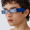 Small Rectangle Frame Retro Mirror Luxury Brand High Quality Sunglasses For Men And Women-SunglassesCraft