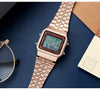 Brand Business Alarm Clock Countdown World Map Luminous Mode Stainless Steel Electronic Digital Watch