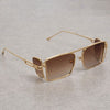 Stylish Alpha Cobe Side Cap Square Sunglasses For Men And Women-SunglassesCraft