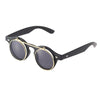 Classic Retro Vintage Round Flip Up Sunglasses For Unisex-SunglassesCraft