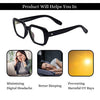 Square Blue Cut Frame For Eye Protection From UV by Computer Tablet Laptop Mobile-SunglassesCraft
