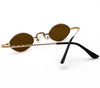 Small Oval Metal Frame Trendy Sunglasses For Men And Women-SunglassesCraft