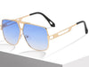 Fashionable Gradient Metal Vintage Luxury Sunglasses For Men And Women-SunglassesCraft