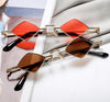 2021 Diamond Shaped Small Vintage Metal Frame Retro Sunglasses For Men And Women-SunglassesCraft