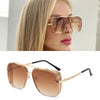 Stylish Square Shadow Retro Oversized Sunglasses For Men And Women-SunglassesCraft