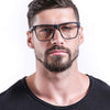 Oversized Square Frame Eyeglasses For Men - SunglassesCraft