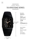 New Fashion Classic Squre  Black Ceramic Watch For Men And Women-SunglassesCraft