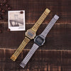 Classic Stainless Steel Square Digital Watch For Men And Women-SunglassesCraft