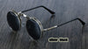 Round Metal Retro Flip Circular Double Metal Sunglasses For Men And Women-SunglassesCraft