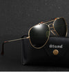 Vintage Classic Gradient Metal Pilot Style Driving Sunglasses-SunglassesCraft